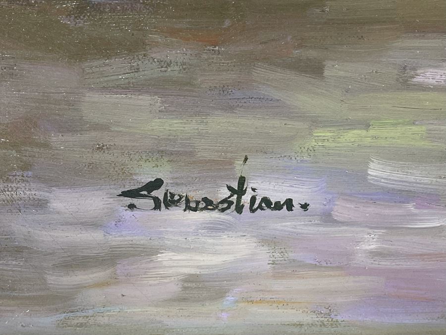 Original City Scene Artwork By Sebastian 24 X 36 In Frame 32 X 44 [Photo 8]