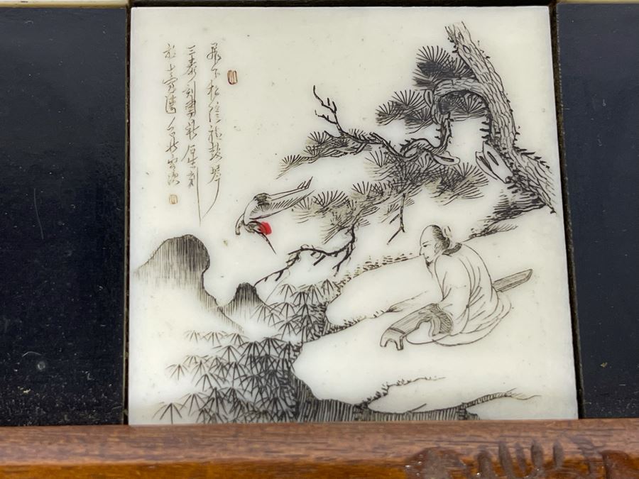 Custom Chinese Portable Chess Board With Individually Carved Scenes And Pieces 18W X 18D - See Photos [Photo 11]