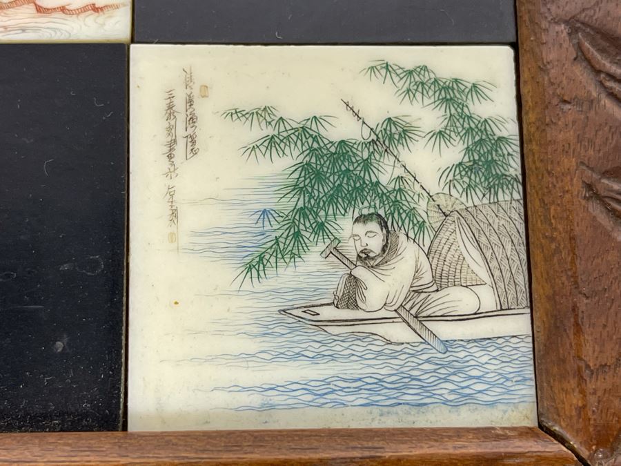 Custom Chinese Portable Chess Board With Individually Carved Scenes And Pieces 18W X 18D - See Photos [Photo 12]