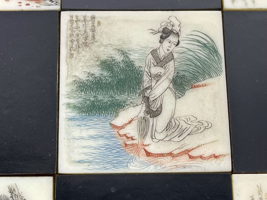 Custom Chinese Portable Chess Board With Individually Carved Scenes And Pieces 18W X 18D - See Photos [Photo 13]