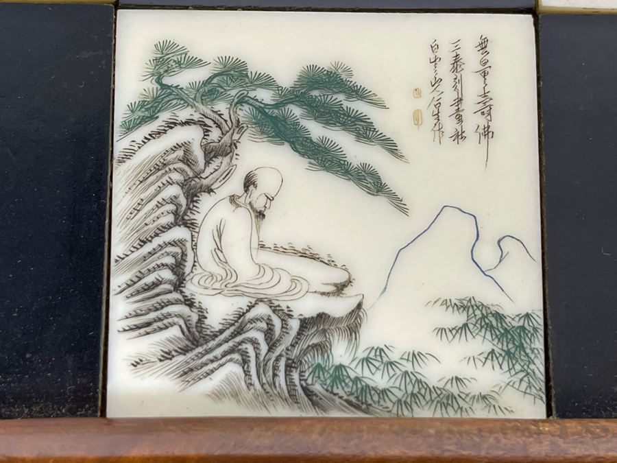Custom Chinese Portable Chess Board With Individually Carved Scenes And Pieces 18W X 18D - See Photos [Photo 2]