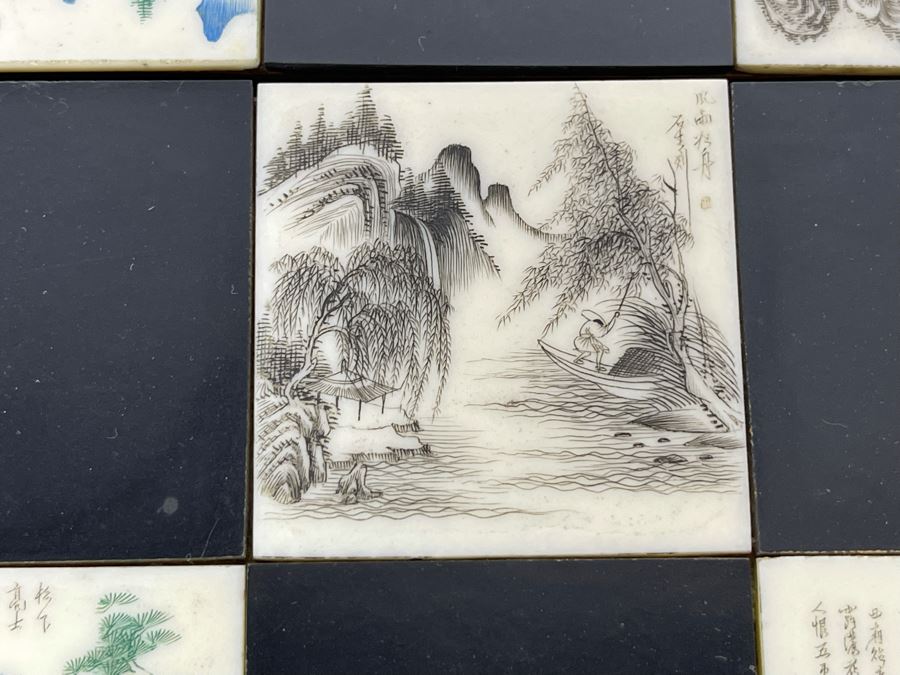 Custom Chinese Portable Chess Board With Individually Carved Scenes And Pieces 18W X 18D - See Photos [Photo 21]