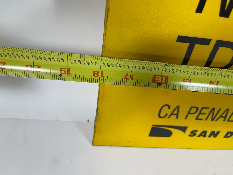 Two-Sided Metal Danger Railroad Crossing Sign 18W X 36H [Photo 5]