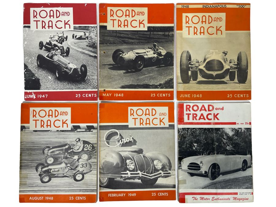 Vintage 1940s Road & Track Magazines - See Photos