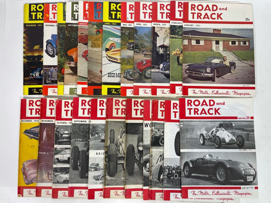 Vintage 1950-1951 Road & Track Magazines - See Photos [Photo 2]
