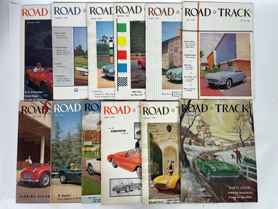 Vintage 1956 Road & Track Magazines - See Photos [Photo 16]