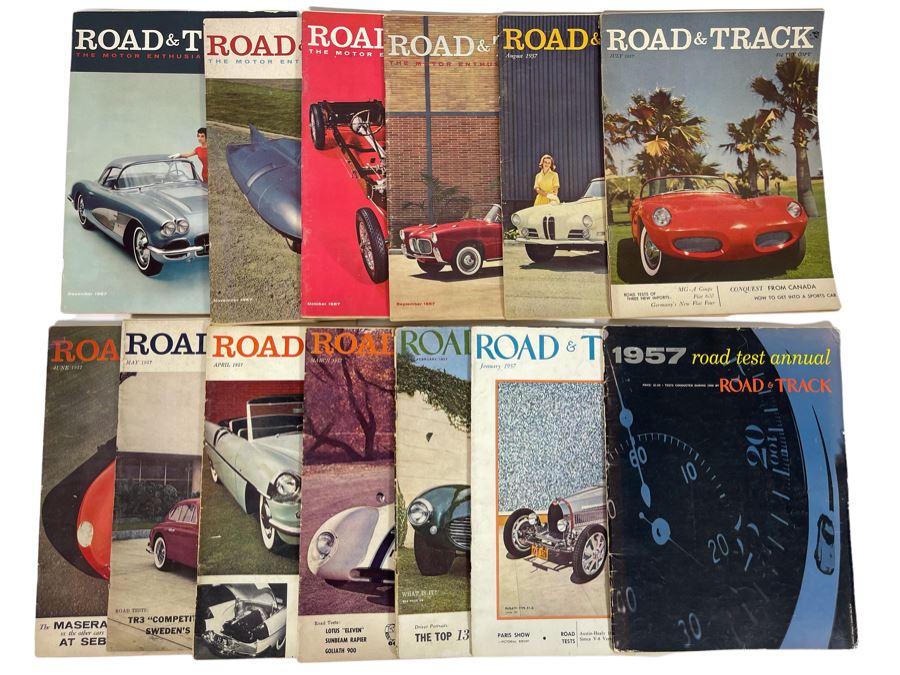Vintage 1957 Road & Track Magazines - See Photos [Photo 1]