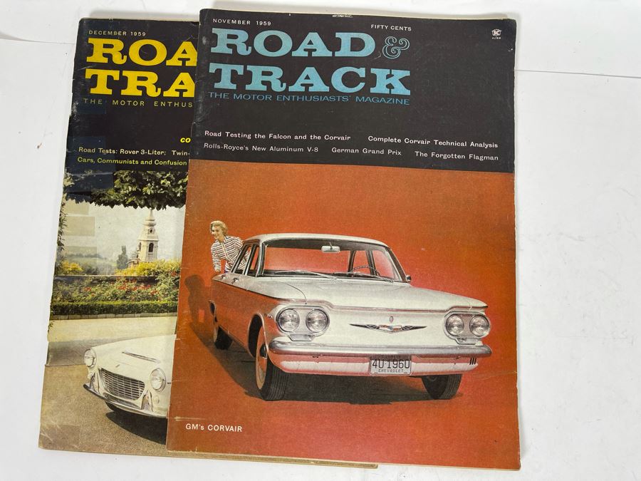 Vintage 1959 Road & Track Magazines - See Photos