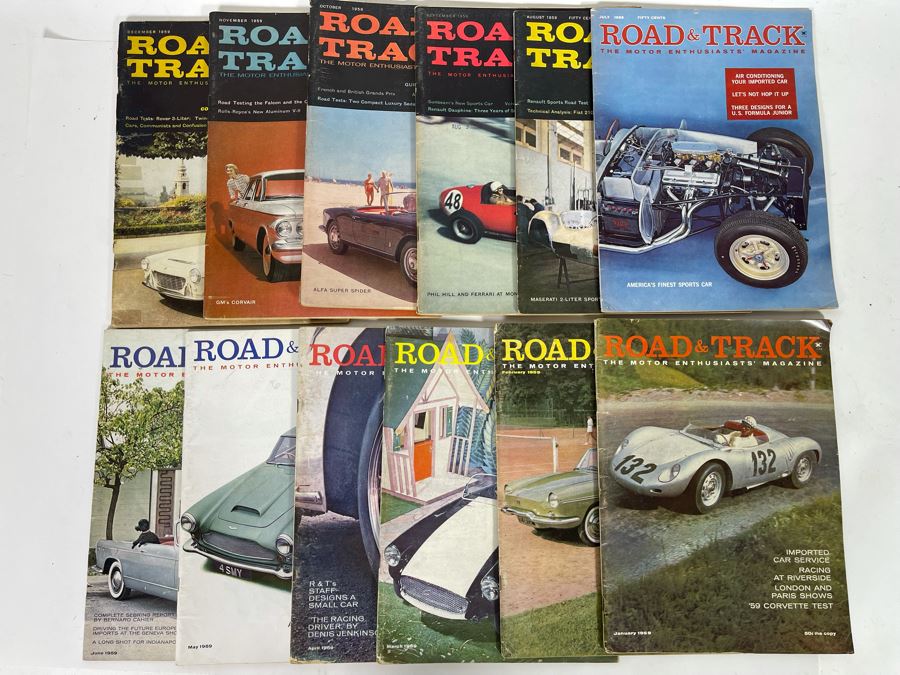 Vintage 1959 Road & Track Magazines - See Photos [Photo 2]