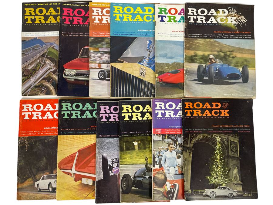 Vintage 1960 Road & Track Magazines - See Photos [Photo 1]