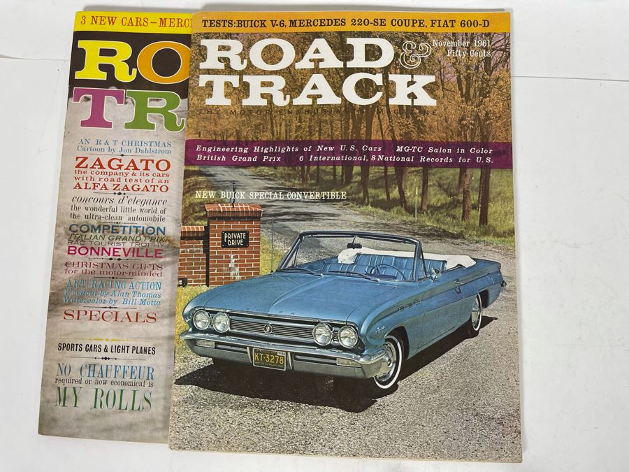 Vintage 1961 Road & Track Magazines - See Photos