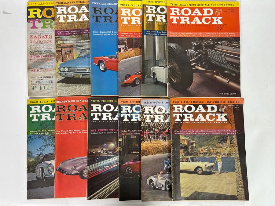 Vintage 1961 Road & Track Magazines - See Photos [Photo 2]