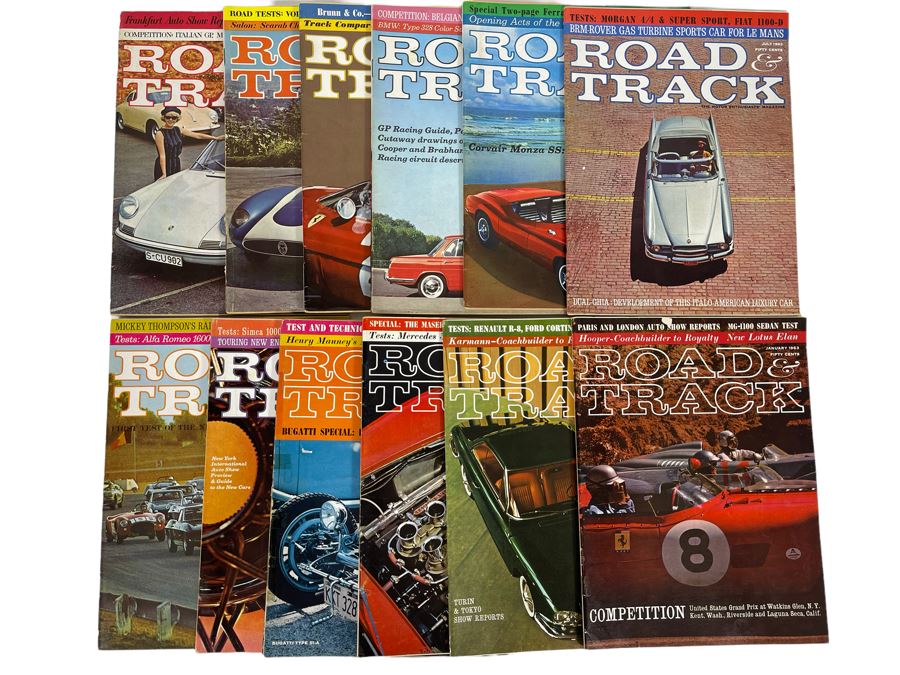 Vintage 1963 Road & Track Magazines - See Photos [Photo 1]
