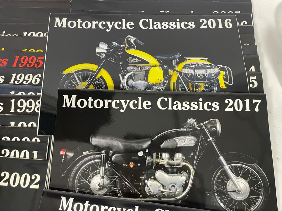 Collection Of Vintage Motorcycle Classics Calendars - See Photos [Photo 5]
