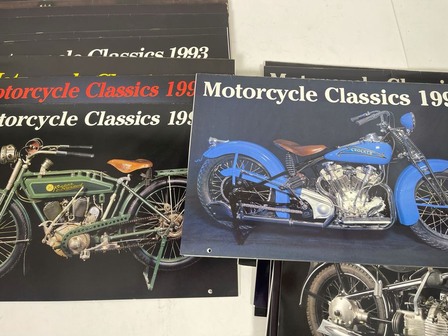 Collection Of Vintage Motorcycle Classics Calendars - See Photos [Photo 12]