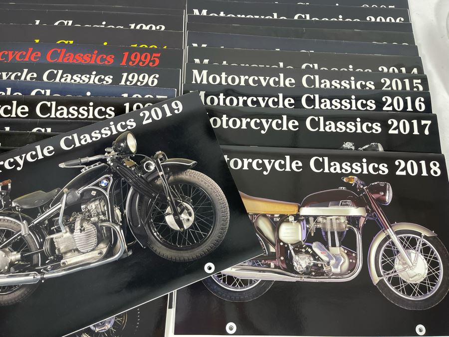 Collection Of Vintage Motorcycle Classics Calendars - See Photos [Photo 4]