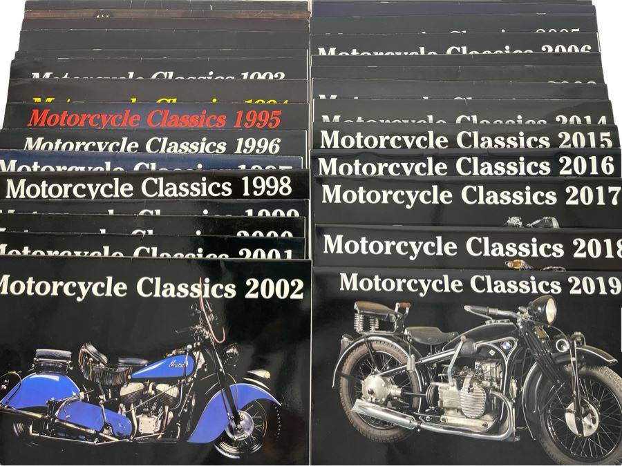 Collection Of Vintage Motorcycle Classics Calendars - See Photos [Photo 1]