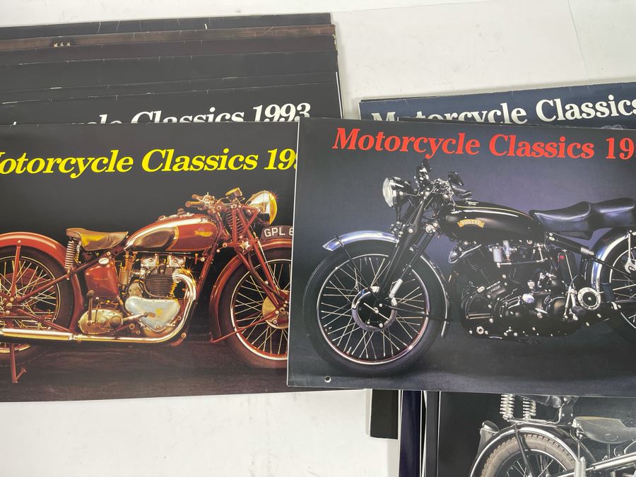 Collection Of Vintage Motorcycle Classics Calendars - See Photos [Photo 13]