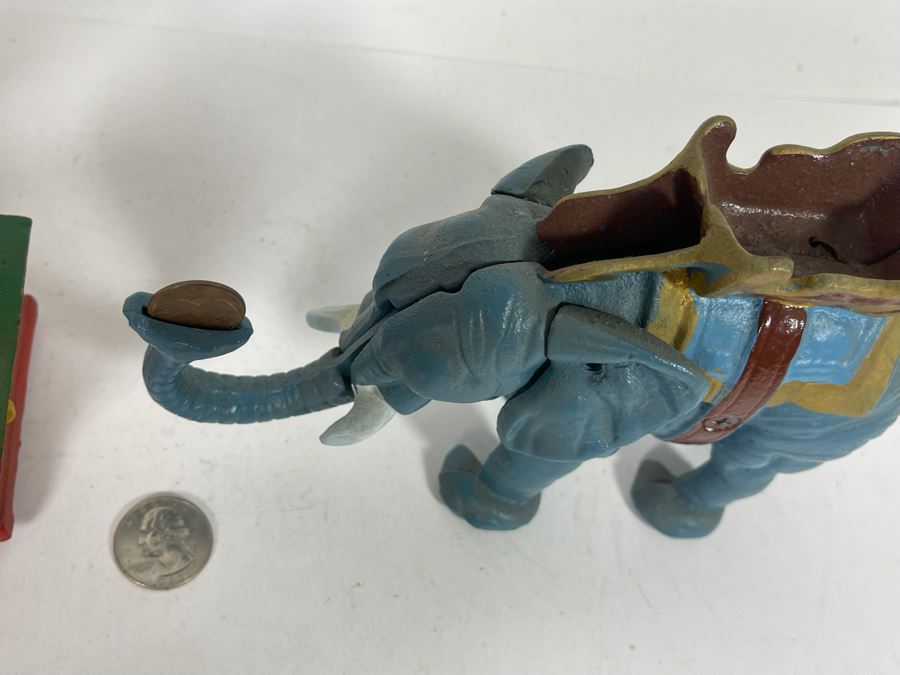 Pair Of Reproduction Cast Iron Mechanical Banks 8W [Photo 7]