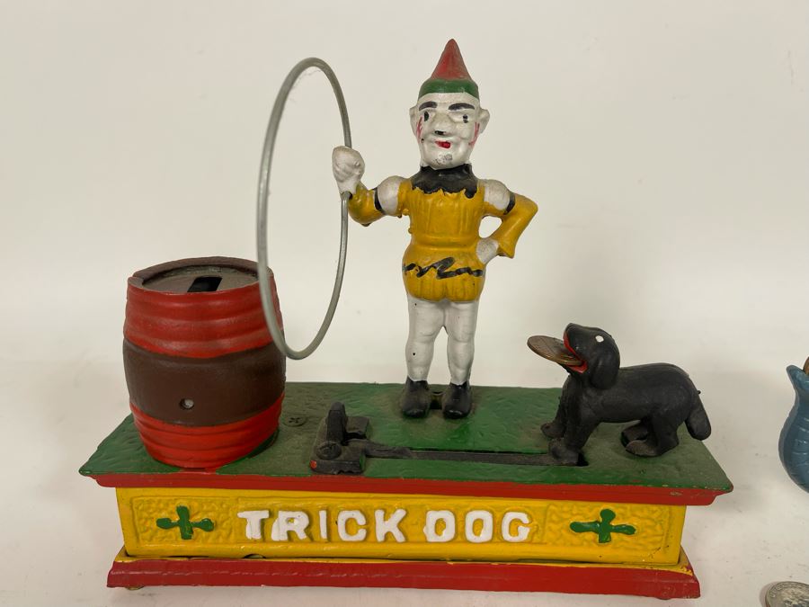 Pair Of Reproduction Cast Iron Mechanical Banks 8W [Photo 5]