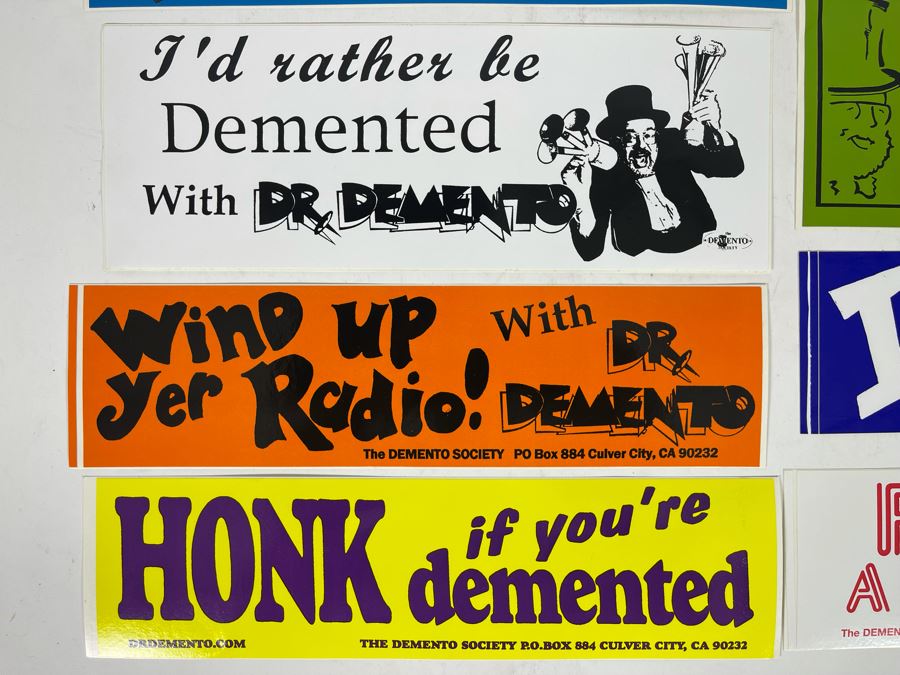 Vintage Dr Demento Bumper Stickers 3290