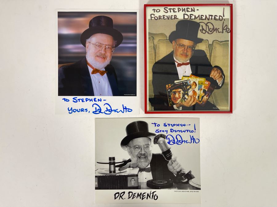 Signed Dr. Demento Headshots Photographs 8 X 10