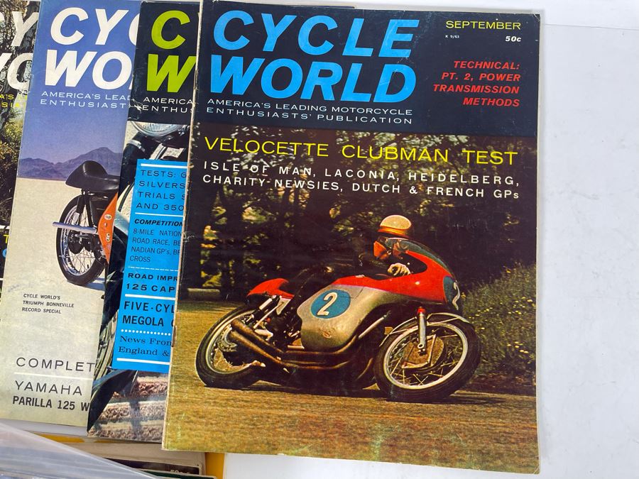 Vintage Cycle World Motorcycle Magazines 1962 & 1963 - See Photos [Photo 26]