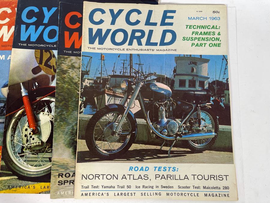 Vintage Cycle World Motorcycle Magazines 1962 & 1963 - See Photos [Photo 20]