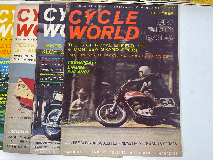 Vintage Cycle World Motorcycle Magazines 1962 & 1963 - See Photos [Photo 14]