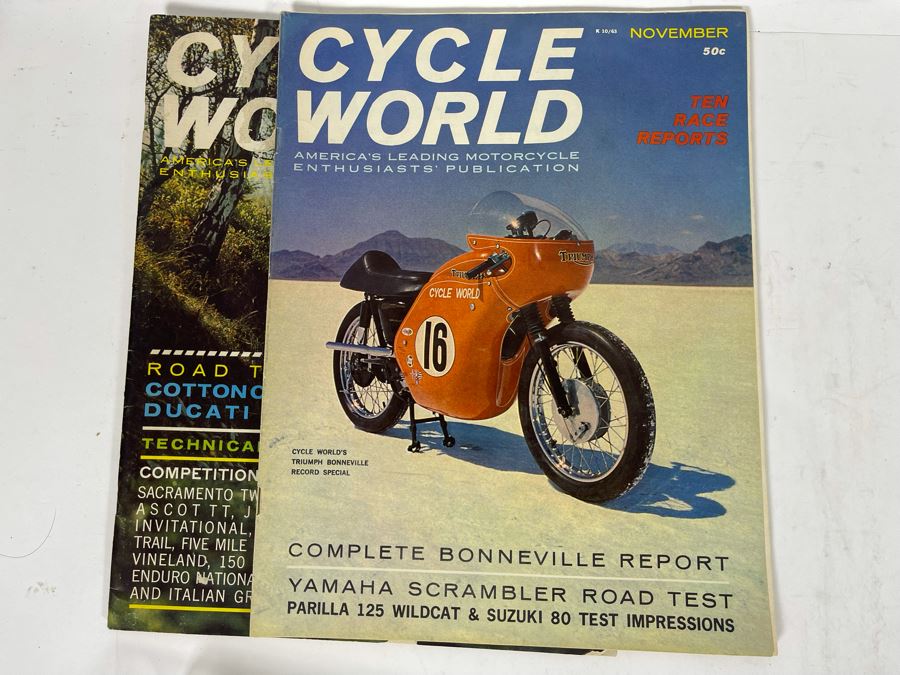 Vintage Cycle World Motorcycle Magazines 1962 & 1963 - See Photos [Photo 28]