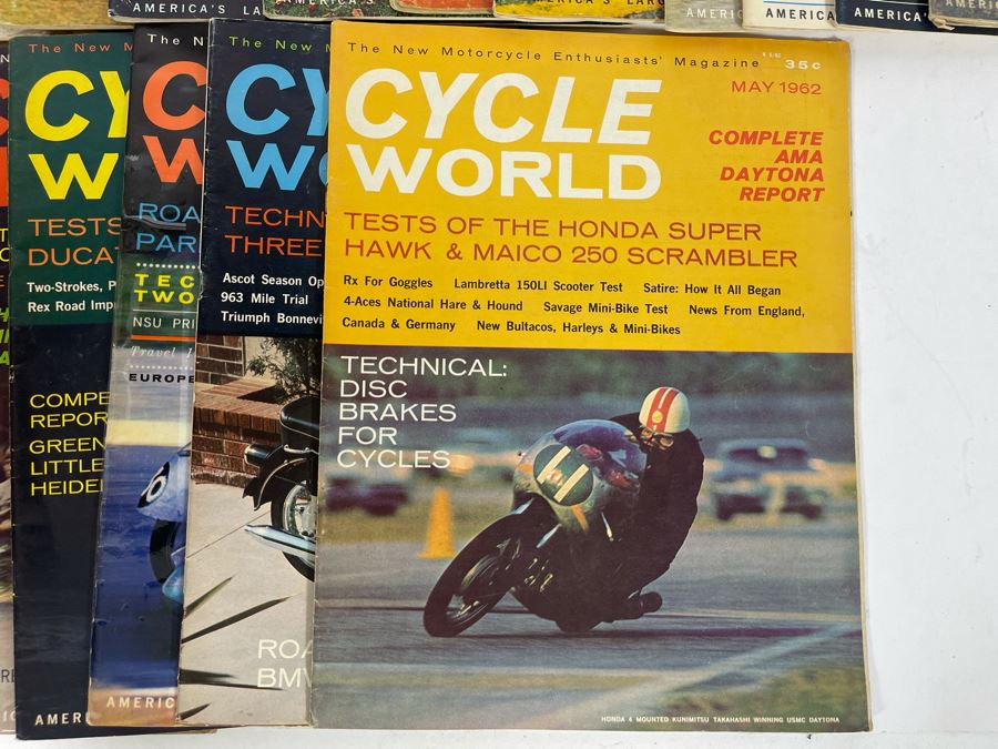 Vintage Cycle World Motorcycle Magazines 1962 & 1963 - See Photos [Photo 10]
