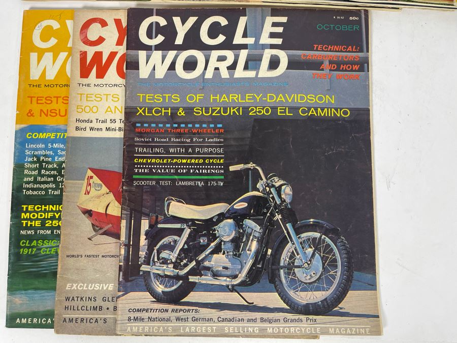 Vintage Cycle World Motorcycle Magazines 1962 & 1963 - See Photos [Photo 15]
