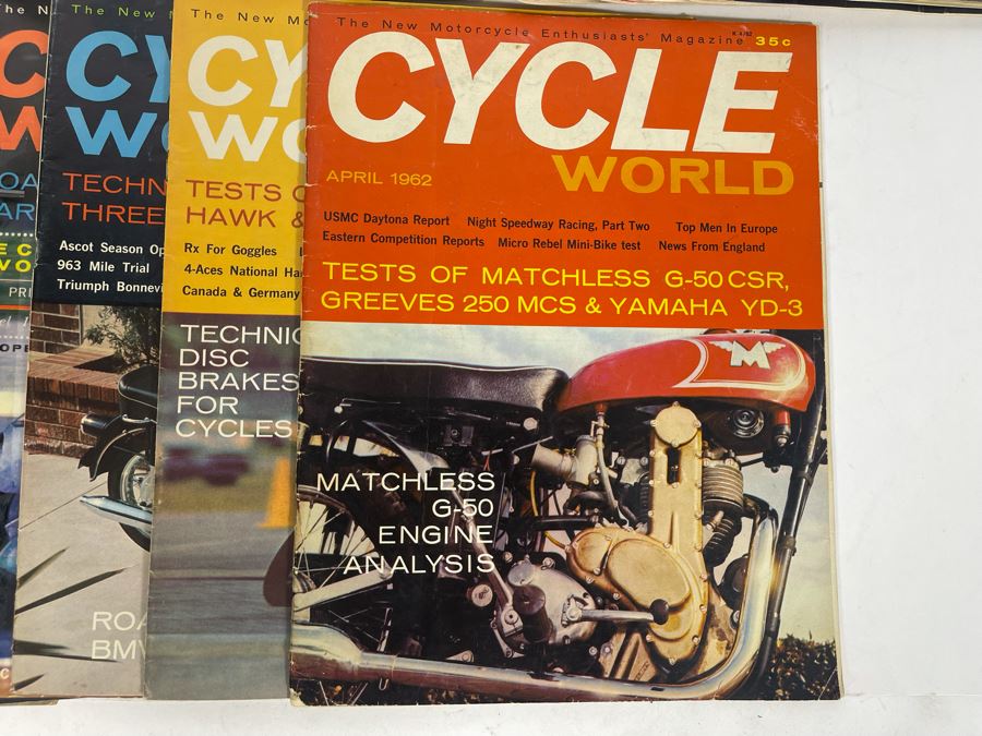Vintage Cycle World Motorcycle Magazines 1962 & 1963 - See Photos [Photo 9]