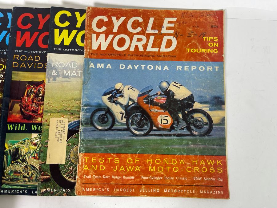 Vintage Cycle World Motorcycle Magazines 1962 & 1963 - See Photos [Photo 23]