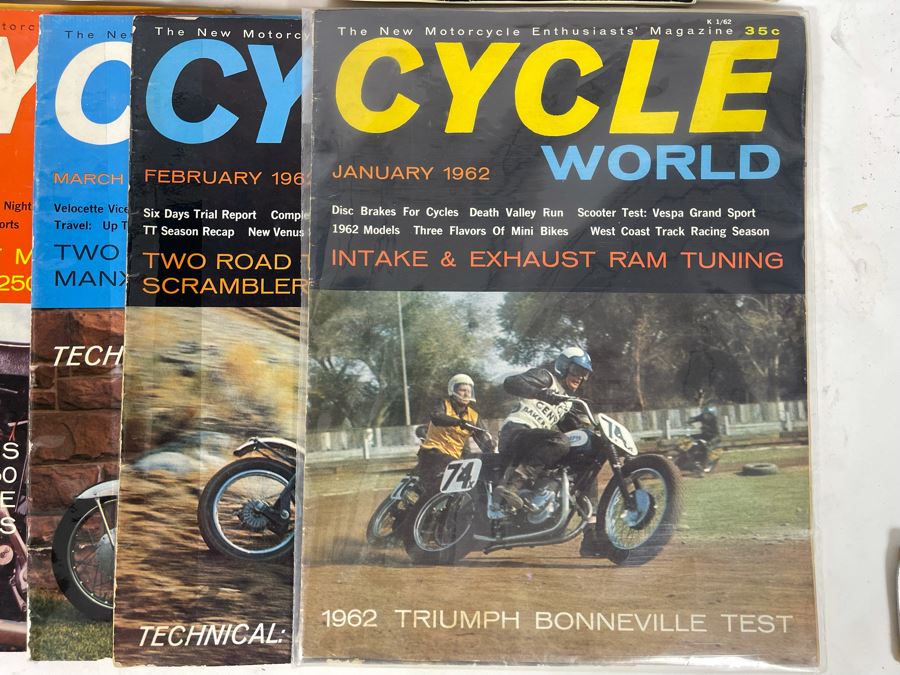 Vintage Cycle World Motorcycle Magazines 1962 & 1963 - See Photos [Photo 5]