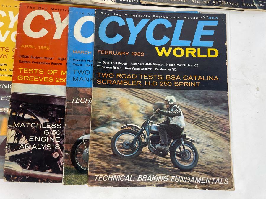 Vintage Cycle World Motorcycle Magazines 1962 & 1963 - See Photos [Photo 7]