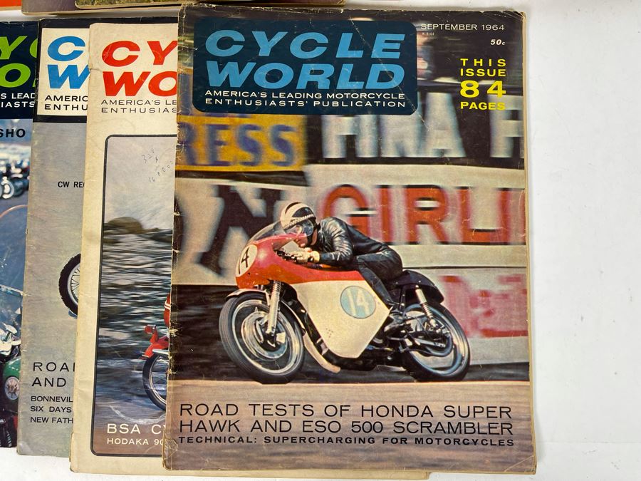 Vintage Cycle World Motorcycle Magazines 1964 & 1965 - See Photos [Photo 13]