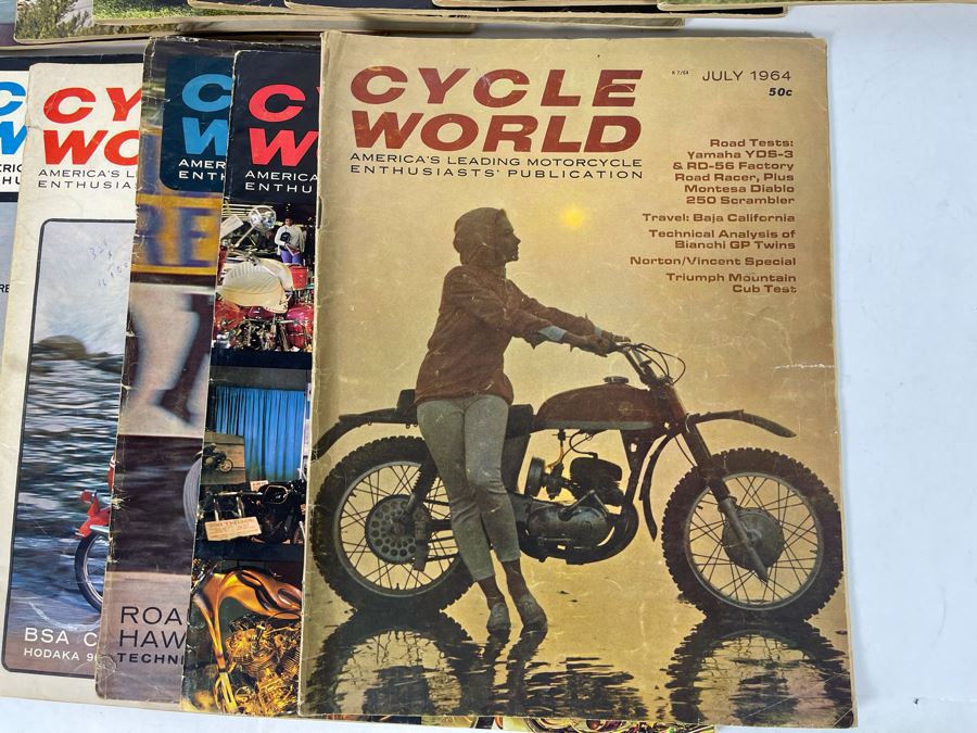 Vintage Cycle World Motorcycle Magazines 1964 & 1965 - See Photos [Photo 11]