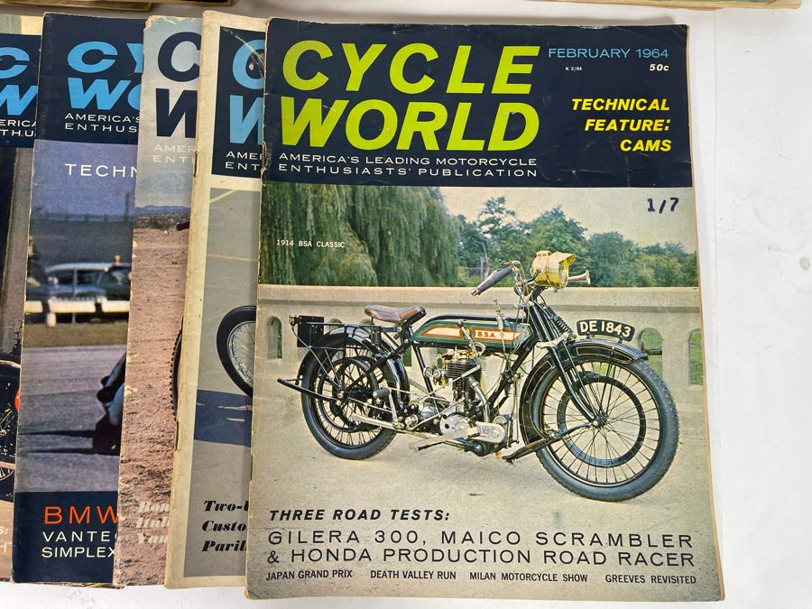 Vintage Cycle World Motorcycle Magazines 1964 & 1965 - See Photos [Photo 6]