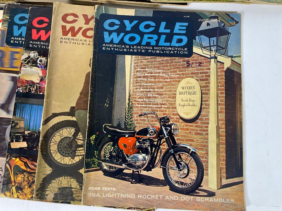 Vintage Cycle World Motorcycle Magazines 1964 & 1965 - See Photos [Photo 10]