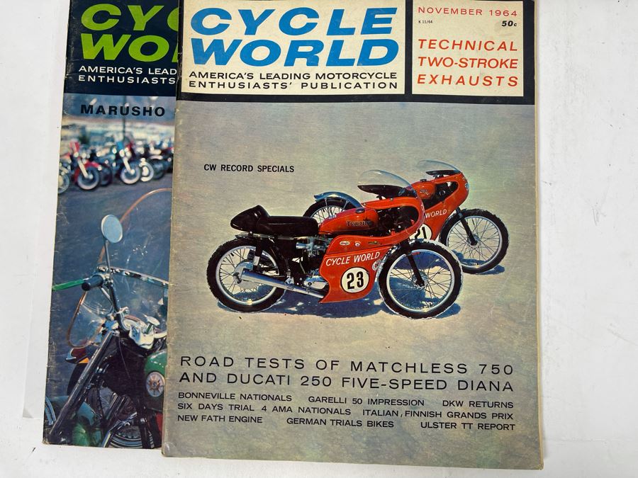 Vintage Cycle World Motorcycle Magazines 1964 & 1965 - See Photos [Photo 15]
