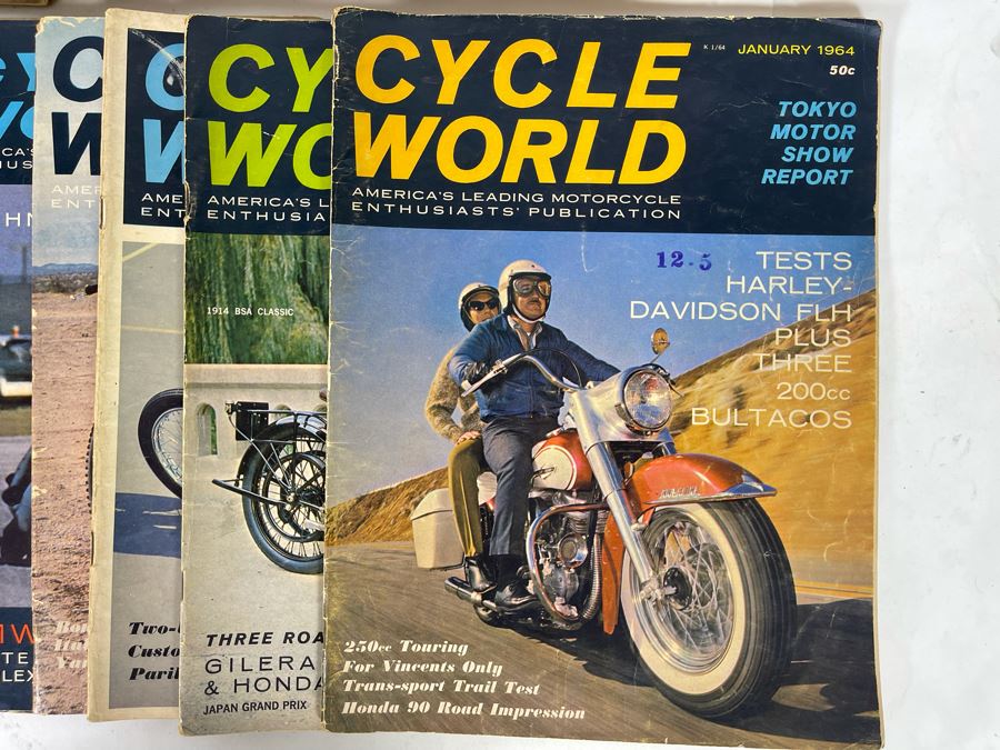 Vintage Cycle World Motorcycle Magazines 1964 & 1965 - See Photos [Photo 5]