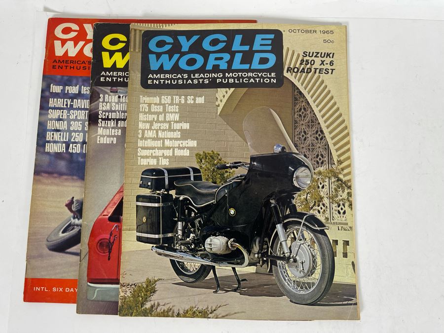 Vintage Cycle World Motorcycle Magazines 1964 & 1965 - See Photos [Photo 26]