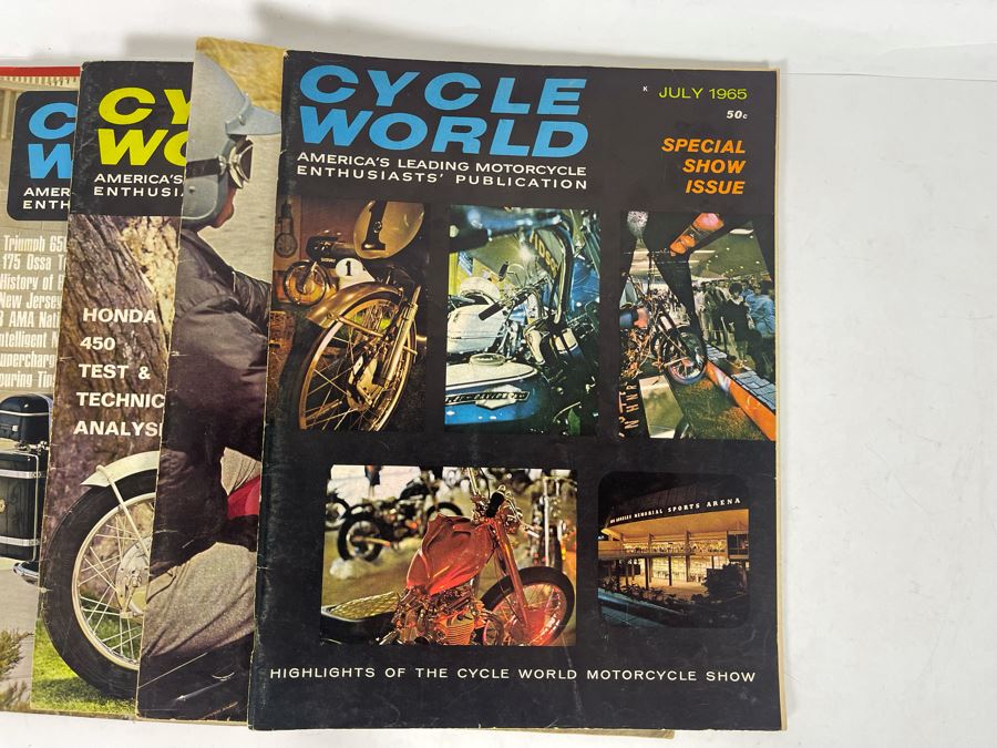 Vintage Cycle World Motorcycle Magazines 1964 & 1965 - See Photos [Photo 23]