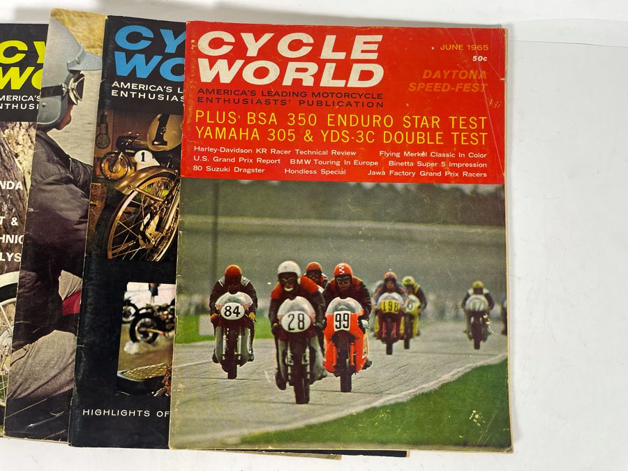 Vintage Cycle World Motorcycle Magazines 1964 & 1965 - See Photos [Photo 22]