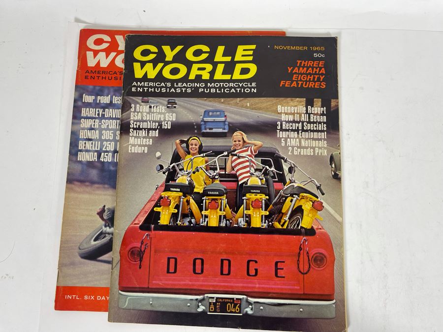 Vintage Cycle World Motorcycle Magazines 1964 & 1965 - See Photos [Photo 27]