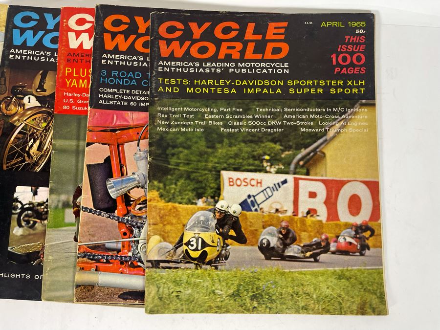 Vintage Cycle World Motorcycle Magazines 1964 & 1965 - See Photos [Photo 20]