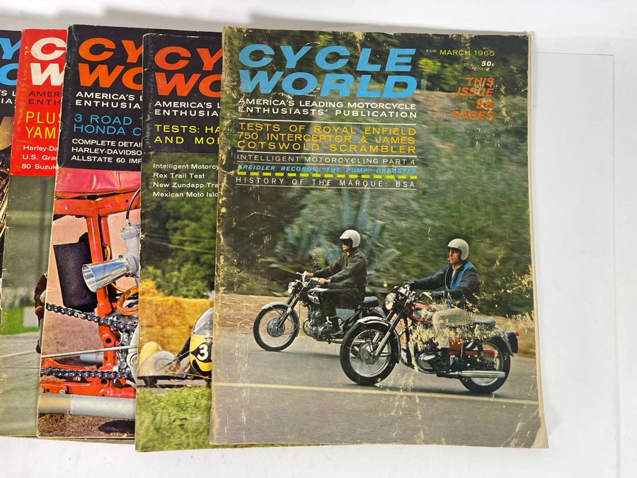 Vintage Cycle World Motorcycle Magazines 1964 & 1965 - See Photos [Photo 19]