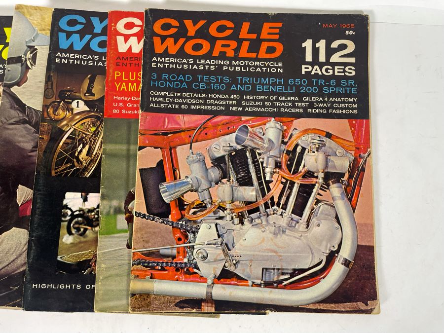 Vintage Cycle World Motorcycle Magazines 1964 & 1965 - See Photos [Photo 21]