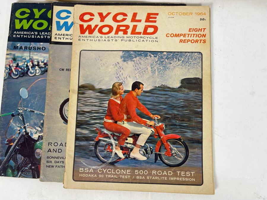 Vintage Cycle World Motorcycle Magazines 1964 & 1965 - See Photos [Photo 14]